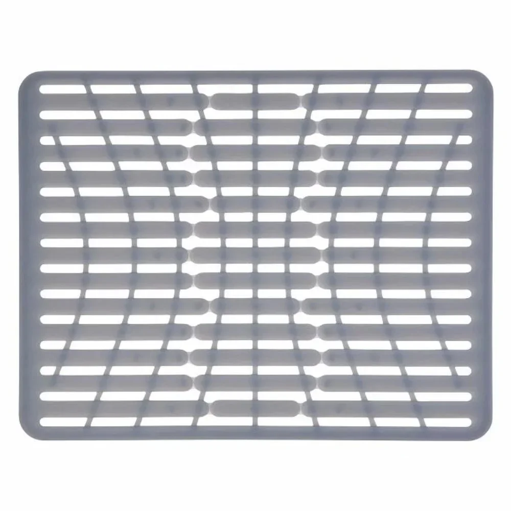 NEW OXO Flexible Heat Resistant Mesh Soft Silicone Large Sink Mat Pots Pans Dish